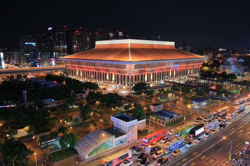 台北車站夜景全景